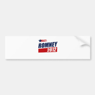 AUTOCOLLANT DE VOITURE ROMNEY 2012
