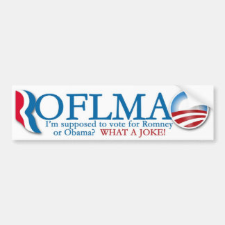Autocollant De Voiture Romney/adhésif pour pare-chocs d'Obama ROTFLMAO