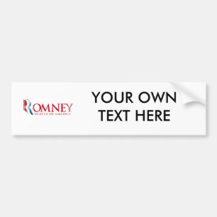 Autocollant De Voiture Romney - croyez à l'Amérique (rouge)