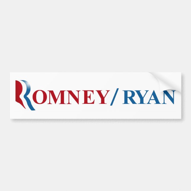 Autocollant De Voiture Romney et Ryan 2012 (Devant)