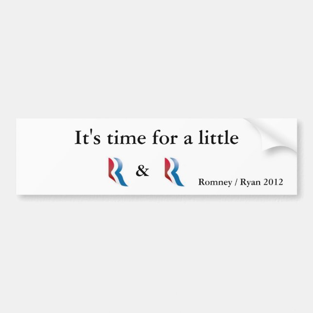 Autocollant De Voiture Romney Ryan 2012 (Devant)