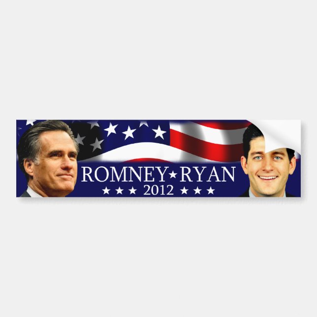 Autocollant De Voiture Romney/Ryan 2012 (Devant)