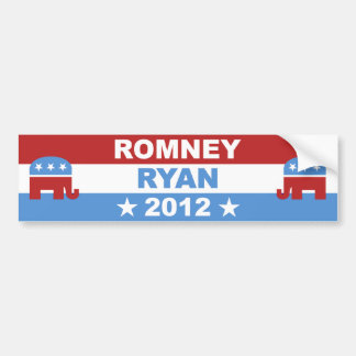 Autocollant De Voiture Romney Ryan 2012