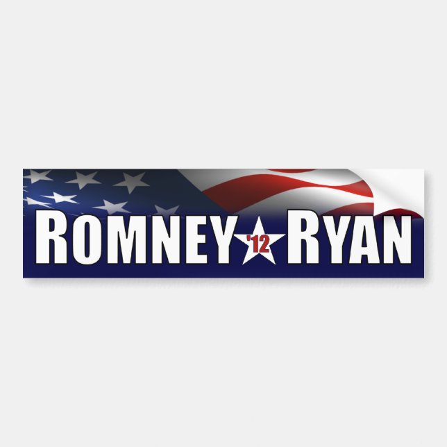 Autocollant De Voiture Romney - Ryan - 2012 (Devant)