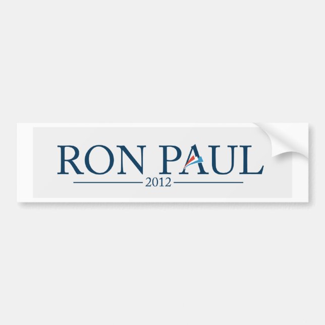 Autocollant De Voiture Ron Paul 2012 (Devant)