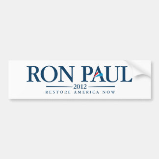 Autocollant De Voiture Ron Paul 2012