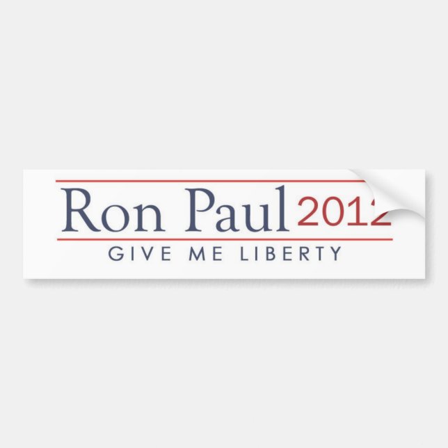 Autocollant De Voiture ron_paul_2012_give_me_liberty (Devant)