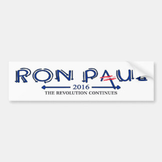 Autocollant De Voiture Ron Paul 2016 : La révolution continue