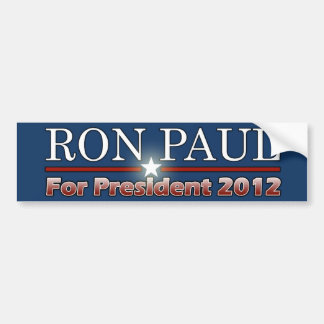 Autocollant De Voiture Ron Paul pour le président 2012