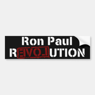 Autocollant De Voiture Ron Paul Revolution Love 2012