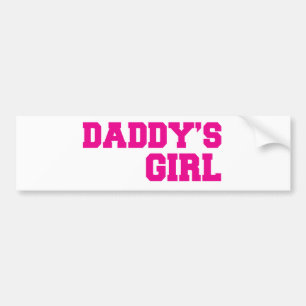 Autocollant De Voiture rose de fille de daddys