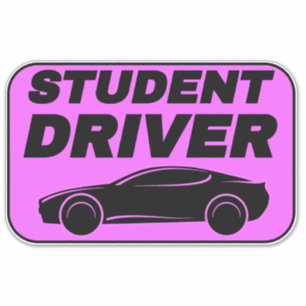 Autocollant de voiture rose moderne pour nouveau c