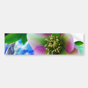 Autocollant De Voiture Rose rose carême bleu boule de verre