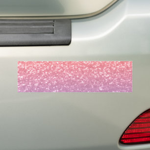 Autocollant De Voiture Rose rose violet lavande faux pétille parties scin