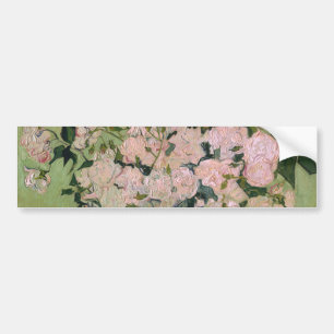 Autocollant De Voiture Rose Roses Van Gogh Art Art