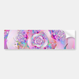 Autocollant De Voiture Rose vectoriel rose Fille mignonne