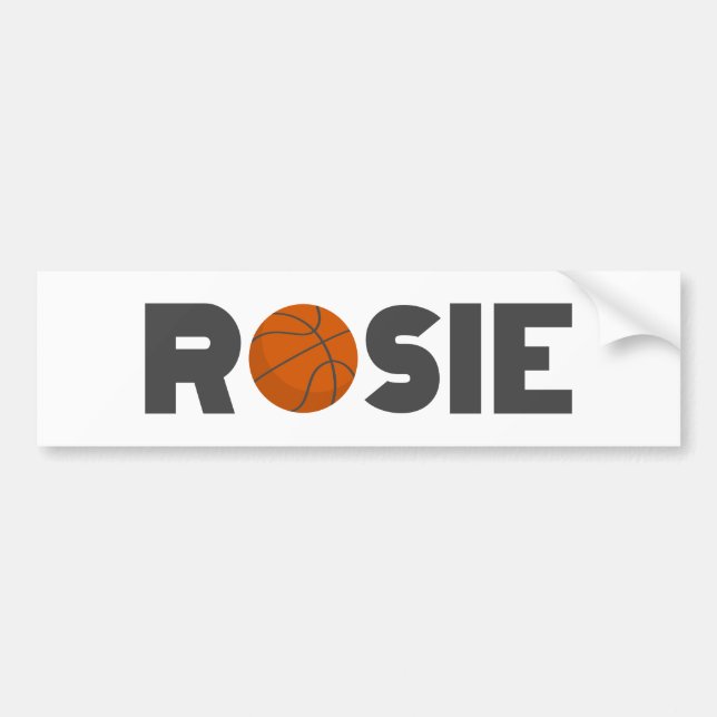 Autocollant De Voiture Rosie Basketball (Devant)