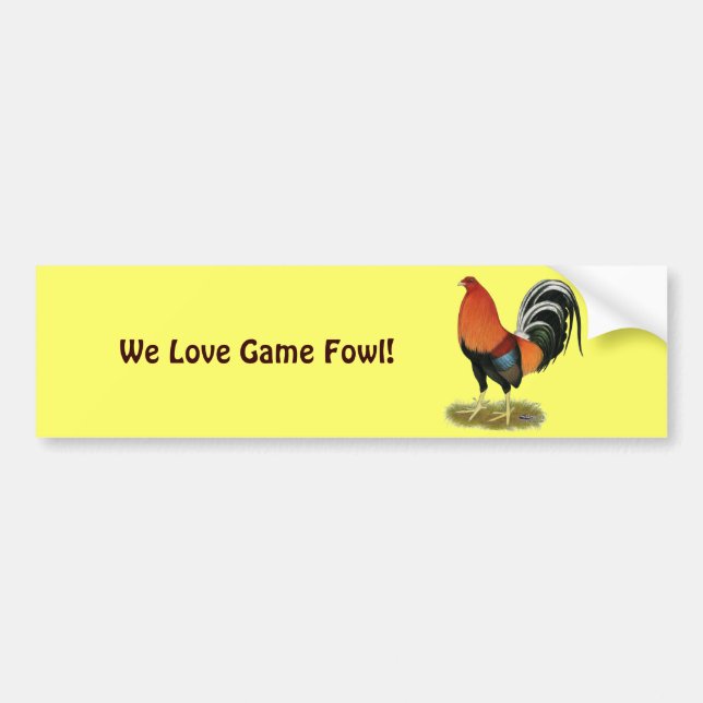 Autocollant De Voiture Roster de Gamecock Wheaten (Devant)