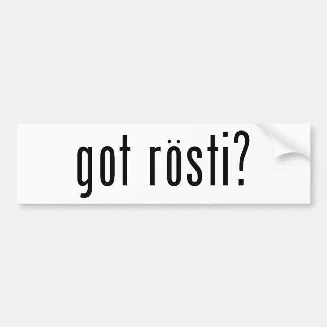 Autocollant De Voiture rosti obtenu ? (Devant)