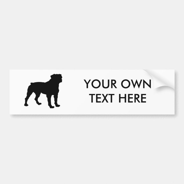 Autocollant De Voiture Rottweiler (Devant)