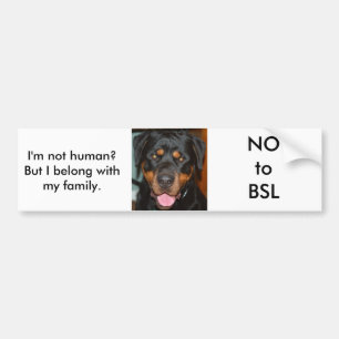 Autocollant De Voiture Rottweiler BSL