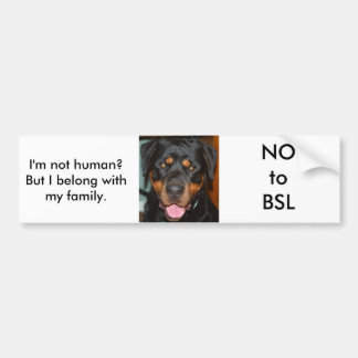 Autocollant De Voiture Rottweiler BSL