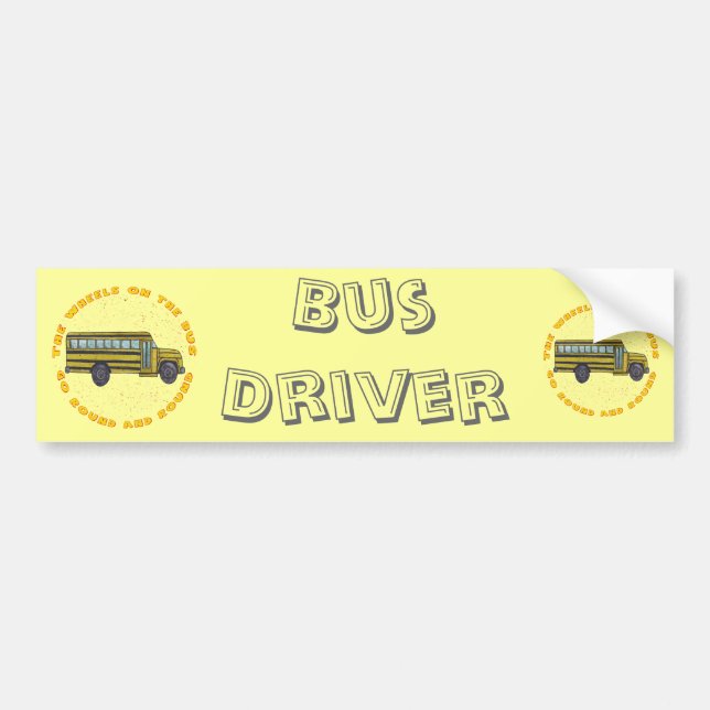 Autocollant De Voiture Roues d'autobus scolaires (Devant)