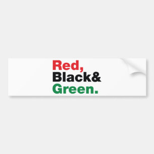 Autocollant De Voiture Rouge, Noir et Vert.