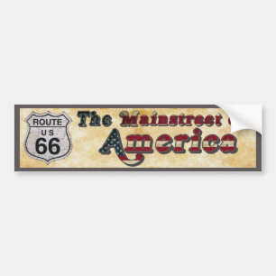 Autocollant De Voiture Route 66 Mainstreet of America