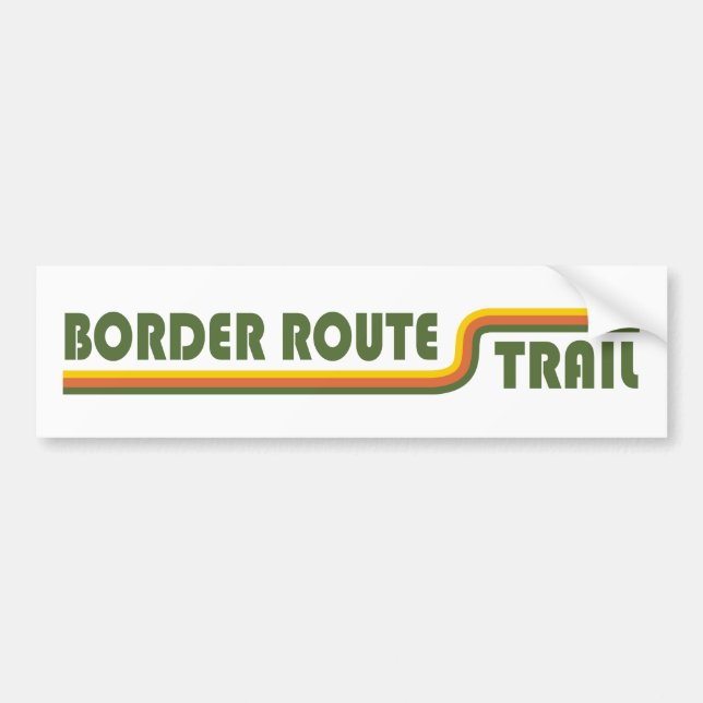 Autocollant De Voiture Route frontière Minnesota (Devant)
