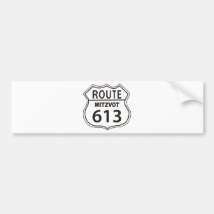 AUTOCOLLANT DE VOITURE ROUTE MITZVOT 613