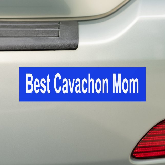 Autocollant De Voiture Royal Blue Best Cavachon Mom Bumper Sticker Dog (En voiture)