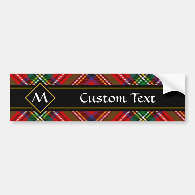 Autocollant De Voiture Royal Stewart Tartan (Devant)