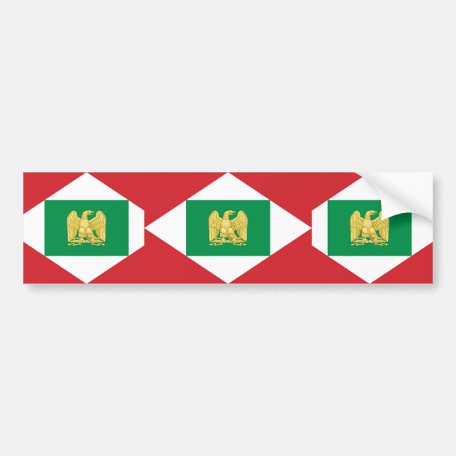 Autocollant De Voiture Royaume napoléonien drapeau d'Italie, Italie (Devant)