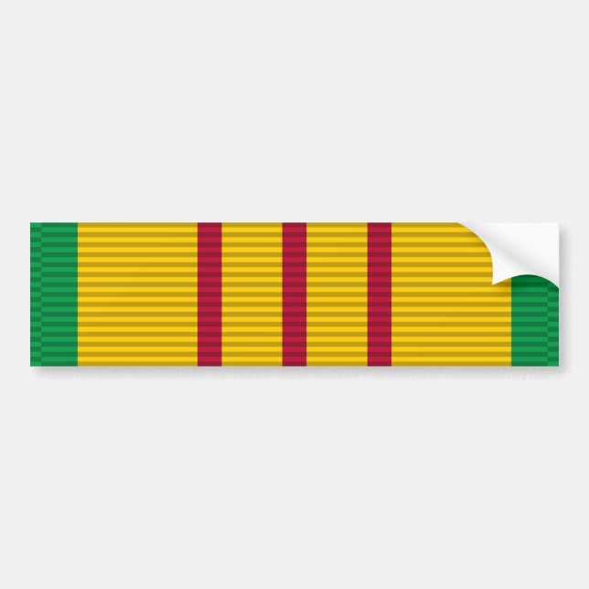 Autocollant De Voiture Ruban de la Médaille du service du Vietnam (Devant)