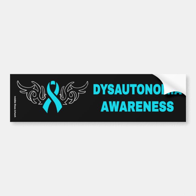 Autocollant De Voiture Ruban tribal...Dysautonomia (Devant)