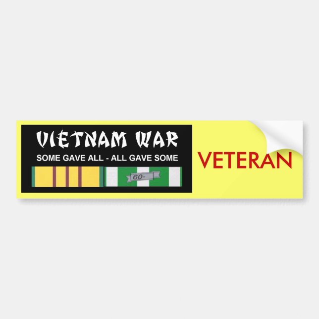 AUTOCOLLANT DE VOITURE RUBANS DE SERVICE DU VIETNAM - VÉTÉRINAIRE (Devant)
