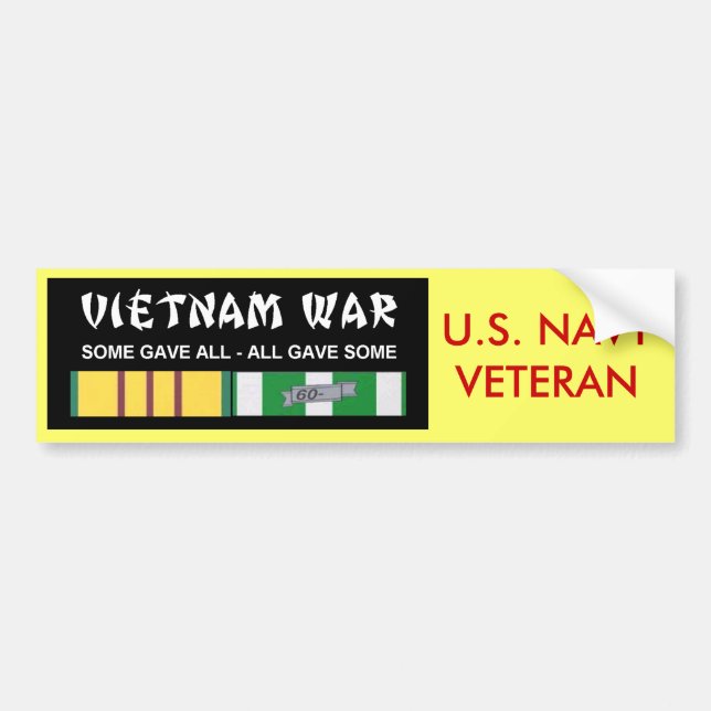 AUTOCOLLANT DE VOITURE RUBANS DE SERVICE DU VIETNAM - VÉTÉRINAIRE DE (Devant)
