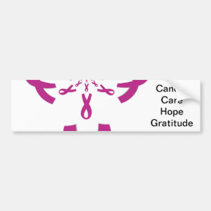 Autocollant De Voiture Rubans rose Cancer du sein Sensibilisation Art Imp