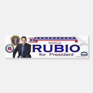 Autocollant De Voiture Rubio pour le Président adhésif pour pare-chocs