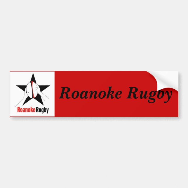 Autocollant De Voiture Rugby de Roanoke (Devant)