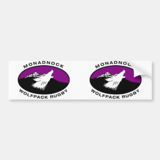 Autocollant De Voiture Rugby ovale de Monadnock Wolfpack
