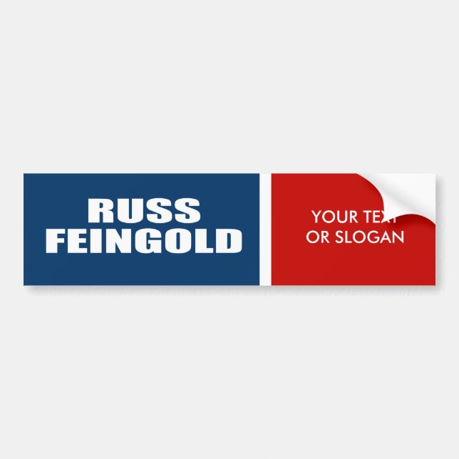 AUTOCOLLANT DE VOITURE RUSS FEINGOLD POUR LE SÉNAT (Devant)