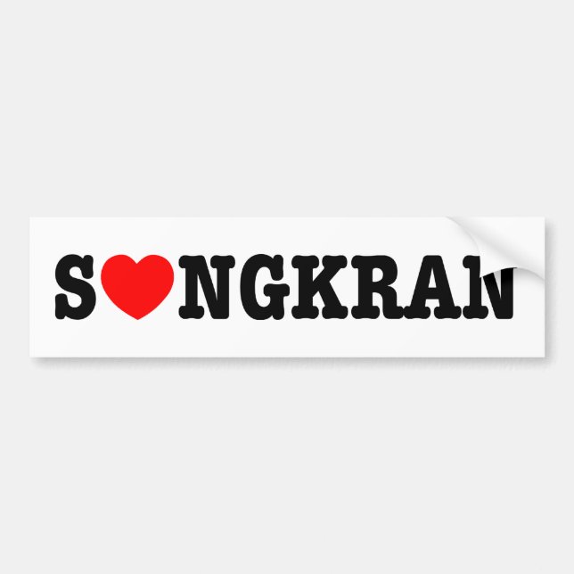 Autocollant De Voiture S (KRAN ~ Heart Love) Songkran (Devant)