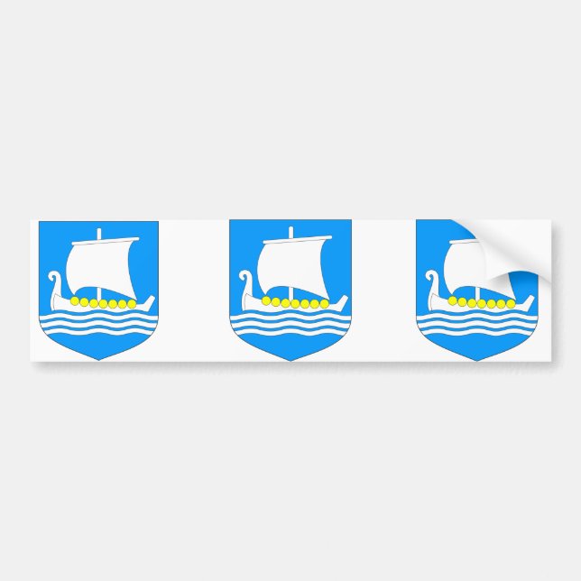 Autocollant De Voiture Saaremaa, Estonie (Devant)