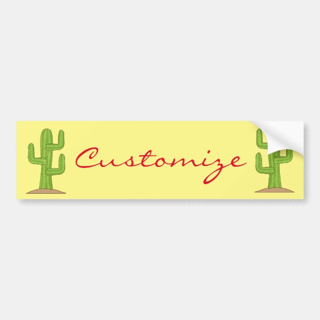 Autocollant De Voiture Saguaro Cactus Thunder_Cove (Devant)
