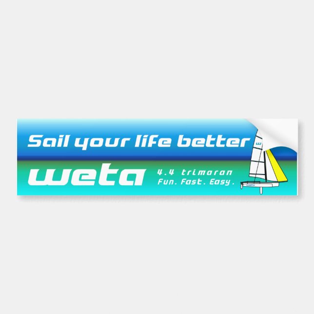 Autocollant De Voiture Sail your life better (Devant)