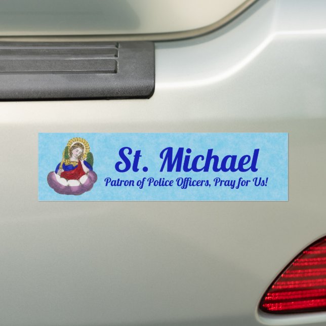 Autocollant De Voiture Saint Michel l'Archange (M 009) (En voiture)