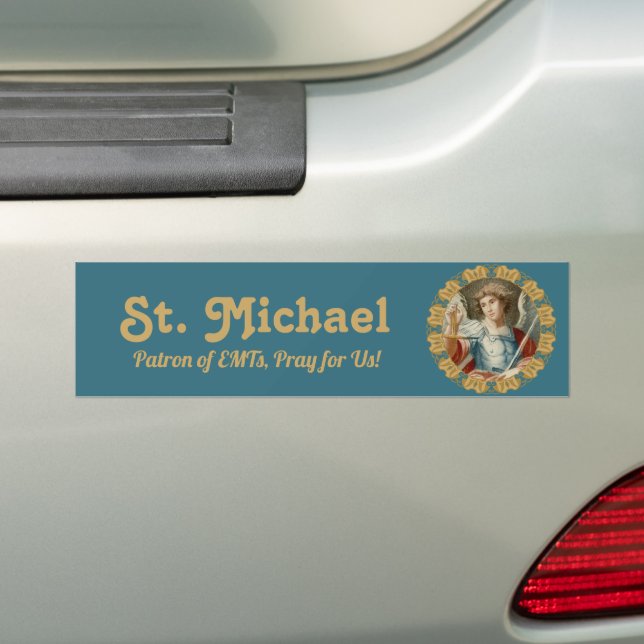 Autocollant De Voiture Saint Michel l'Archange (M 010) (En voiture)
