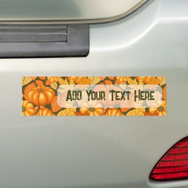 Autocollant De Voiture Saison d'automne Halloween Citrouille Motif (En voiture)